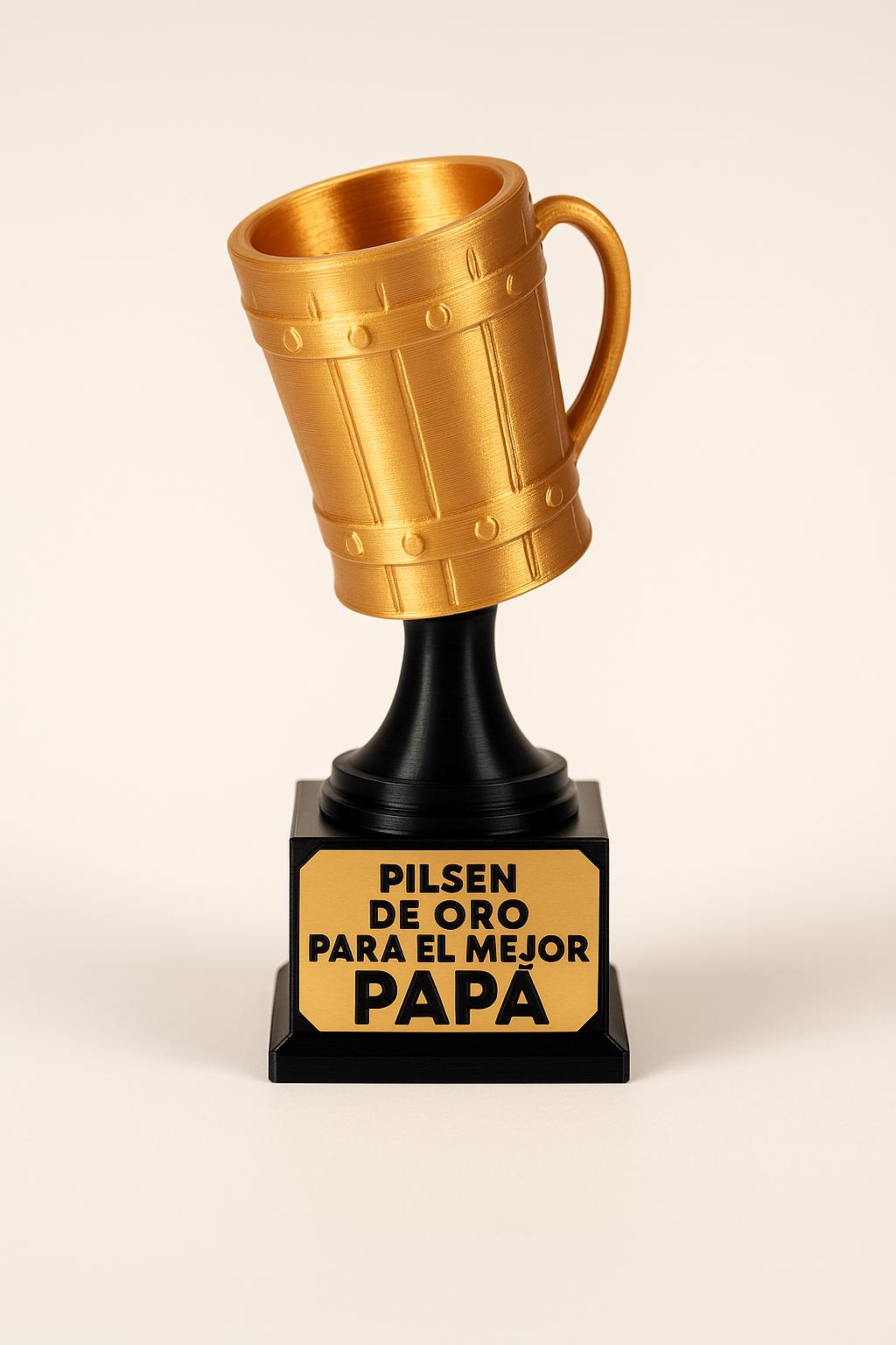 Father's day GIFT 3D printed Trophy for the Best Dad